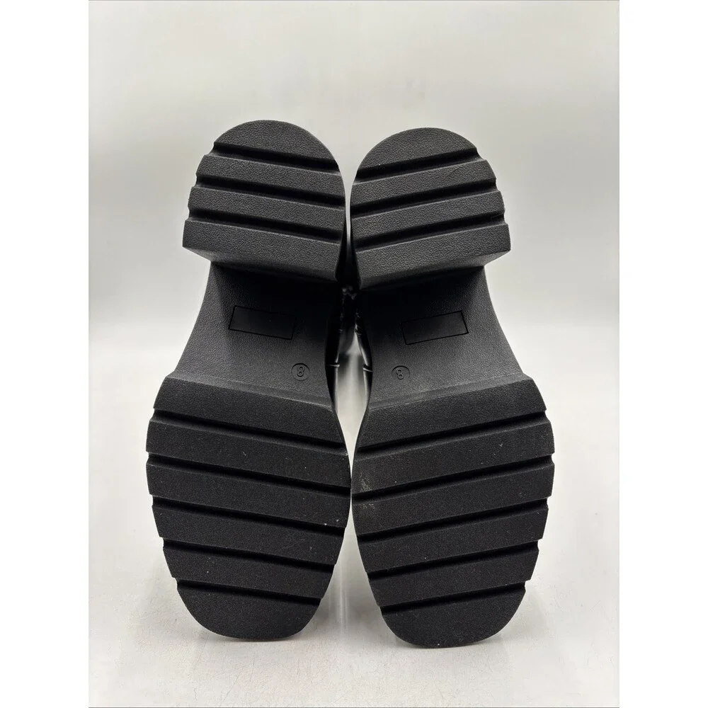 Madden Girl Women's Paxx Knee High Boot Black Faux Leather Size 8 M - Picture 5 of 5